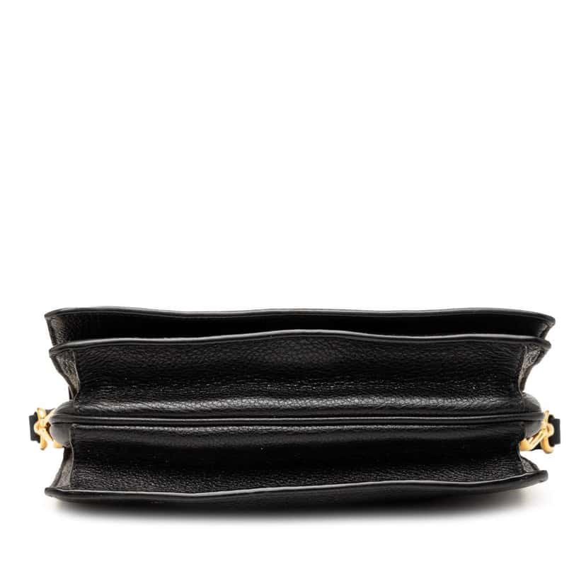 Prada Vitello Phenix Flap Crossbody Black Leather Good condition - Inside View