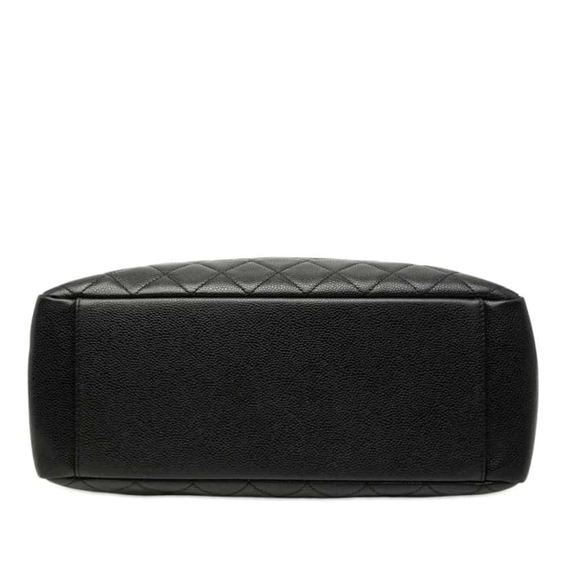 Chanel Caviar Grand Shopping Tote Black Leather Good condition - Inside View