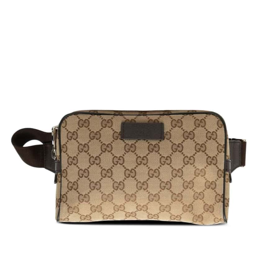 Gucci GG Canvas Belt Bag Beige Canvas Good condition - Front View