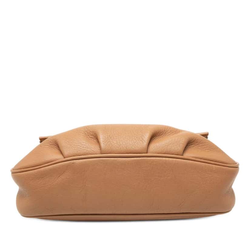 Fendi Leather Fendista Pochette Crossbody Brown Leather Good condition - Inside View