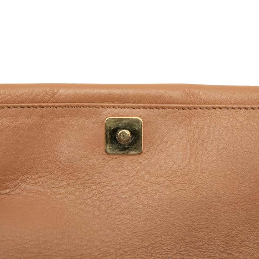 Fendi Leather Fendista Pochette Crossbody Brown Leather Good condition - Box View