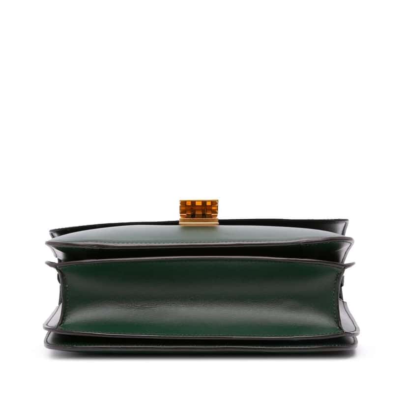 Celine Medium Calfskin Classic Box Green Leather Good condition - Inside View