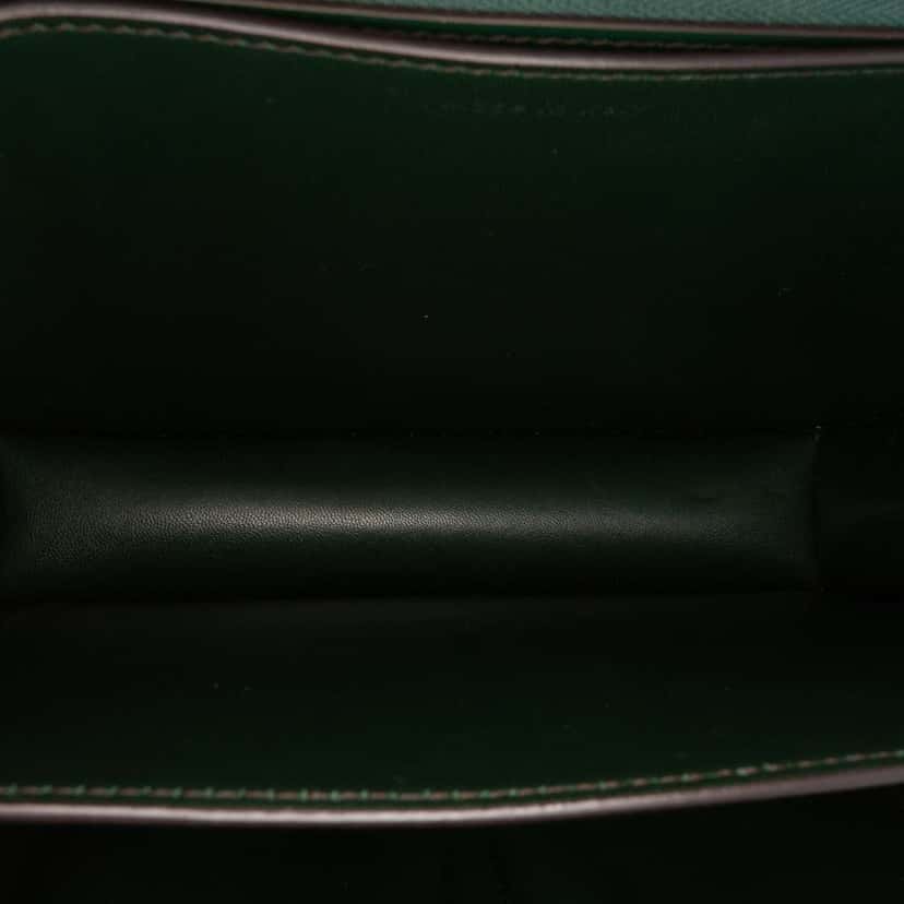 Celine Medium Calfskin Classic Box Green Leather Good condition - Box View