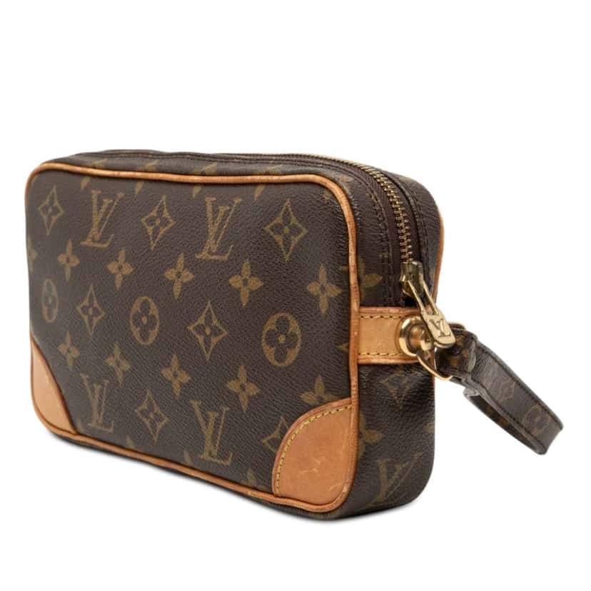 Louis Vuitton Monogram Marly Dragonne PM Brown Good condition - Back View