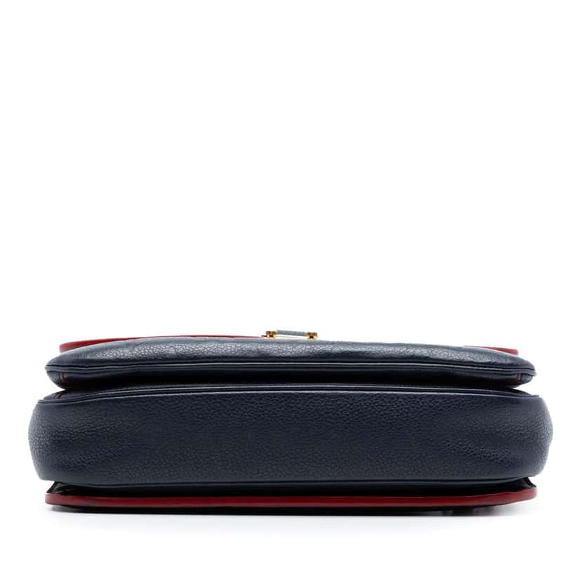 Louis Vuitton Monogram Empreinte Pochette Metis Blue Leather Good condition - Inside View