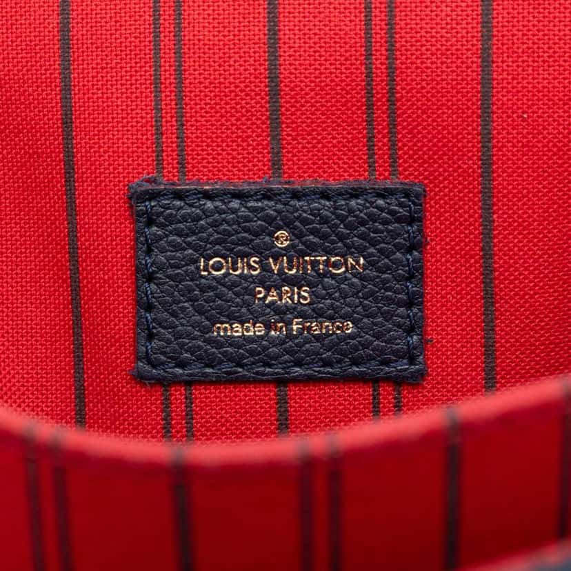 Louis Vuitton Monogram Empreinte Pochette Metis Blue Leather Good condition - Box View