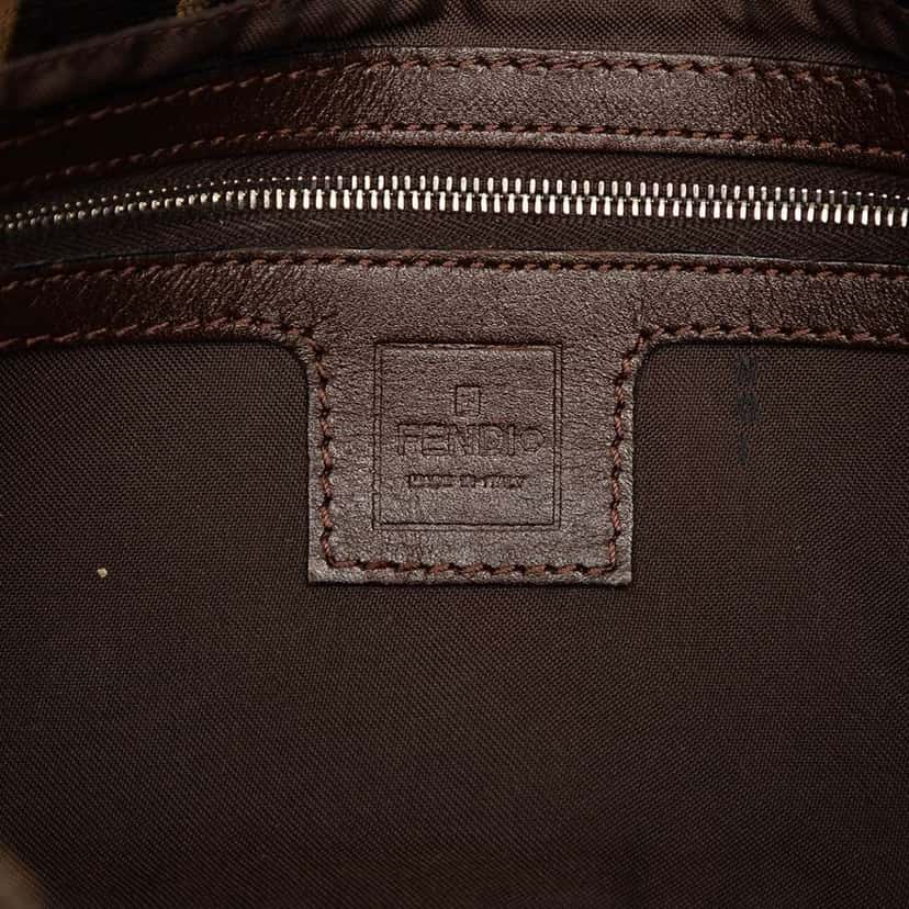 Fendi Zucca Canvas Baguette Brown Canvas Good condition - Box View