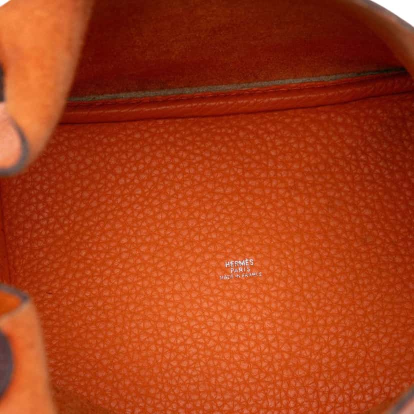 Hermès Bicolor Clemence Picotin 18 Orange Leather Good condition - Model View