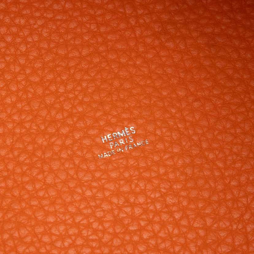 Hermès Bicolor Clemence Picotin 18 Orange Leather Good condition - Box View