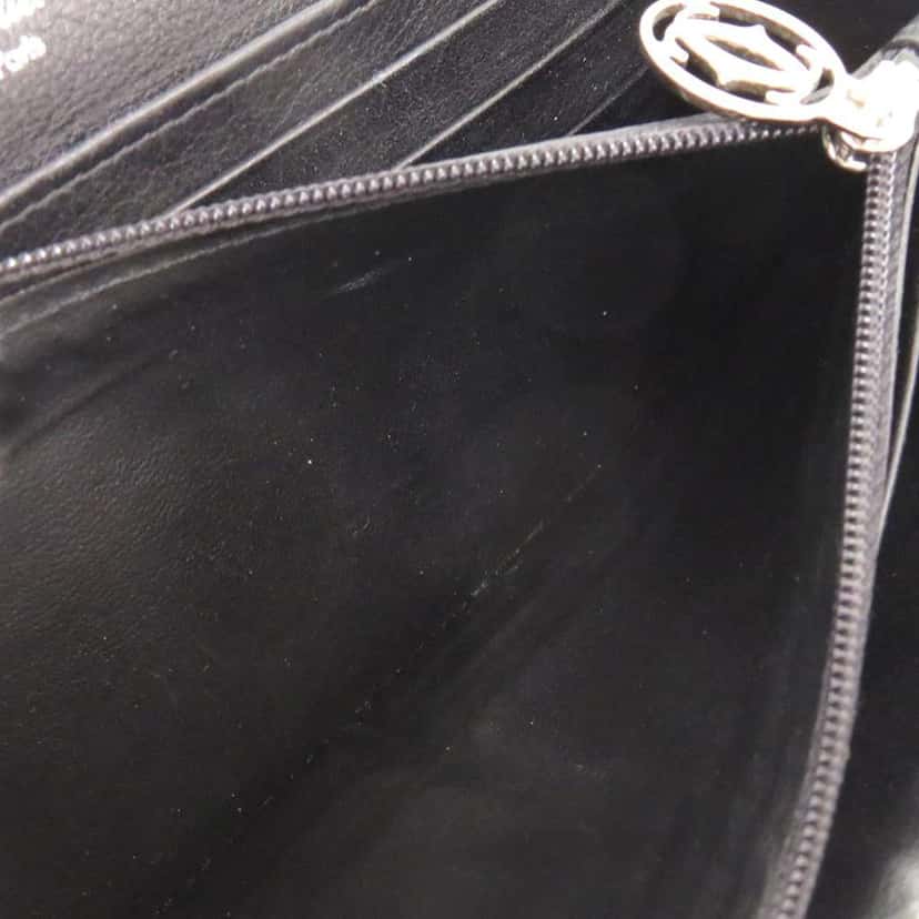 Cartier Patent Happy Birthday Long Wallet Black Leather Good condition - Model View