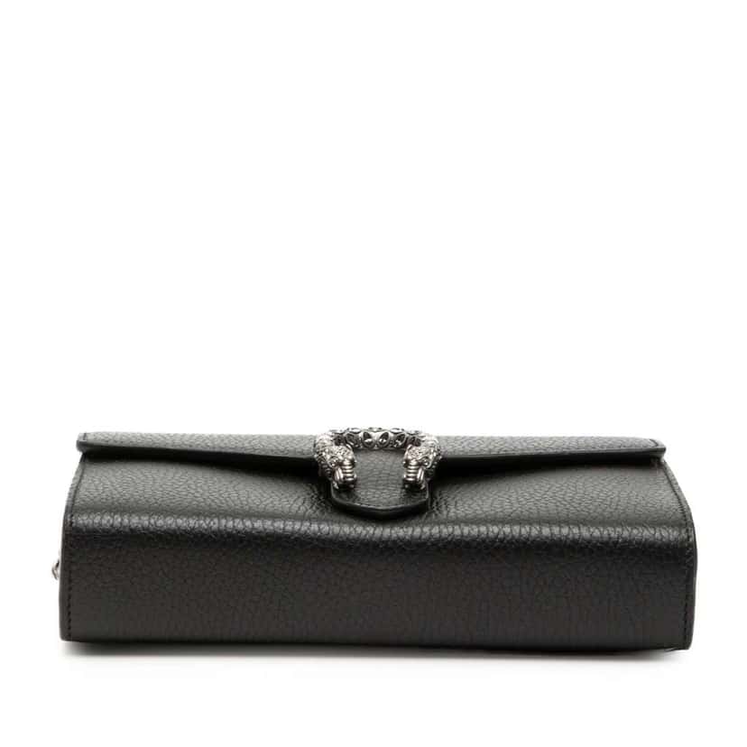 Gucci Leather Dionysus Wallet on Chain Black Leather Good condition - Inside View