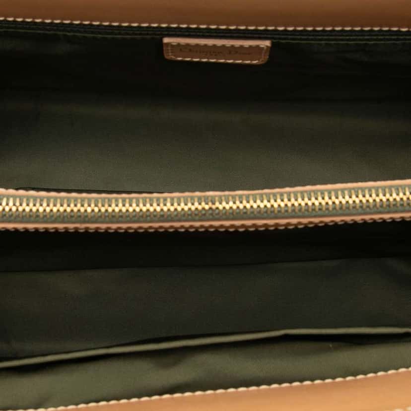 Dior Diorissimo Trotter Canvas Double Pocket Tote Green Canvas Good condition - Model View