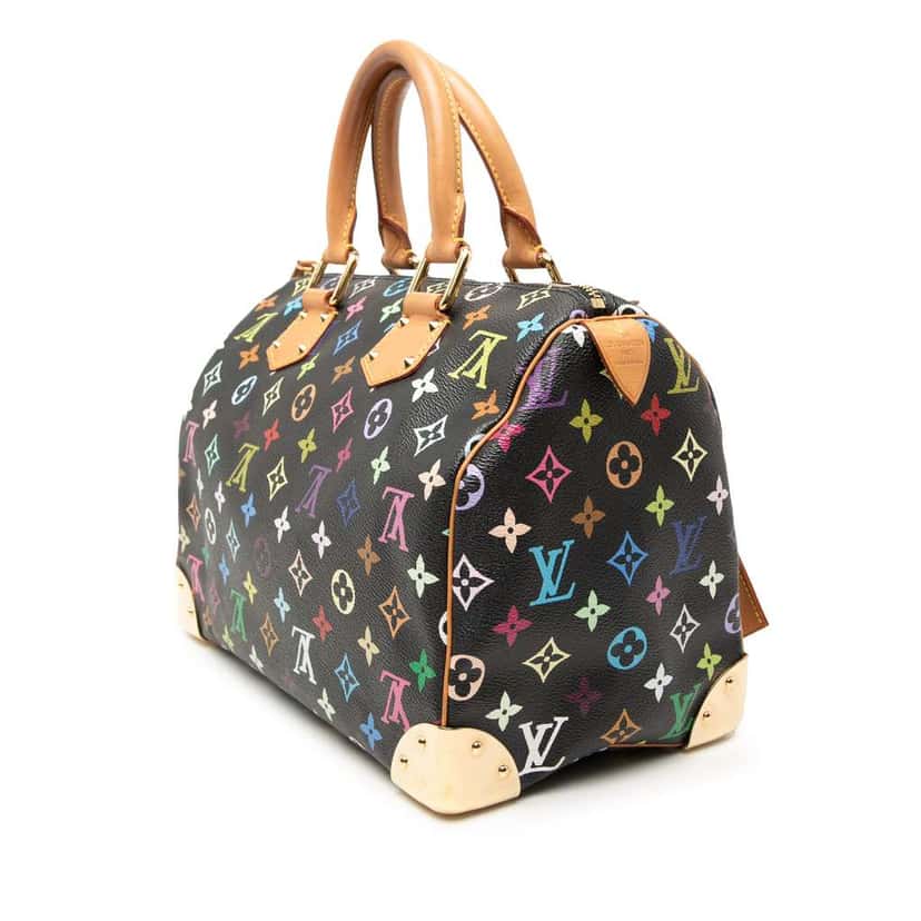Louis Vuitton Monogram Multicolore Speedy 30 Black Good condition - Back View