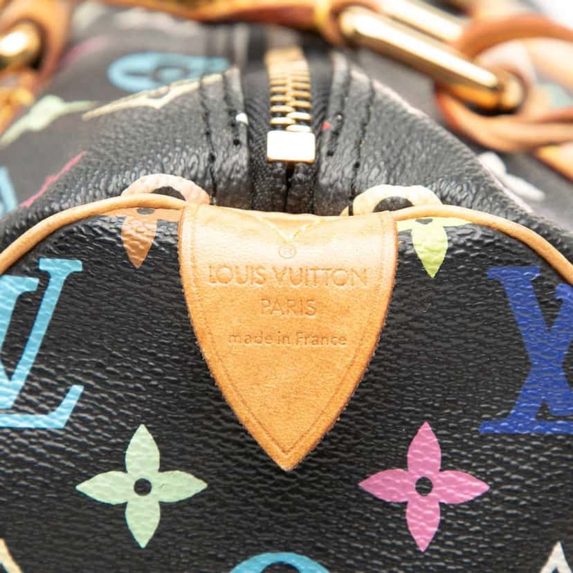 Louis Vuitton Monogram Multicolore Speedy 30 Black Good condition - Box View