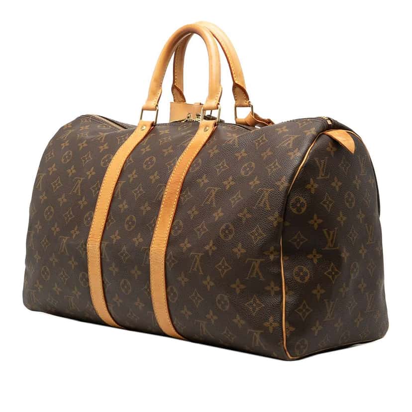 Louis Vuitton Monogram Keepall 45 Brown Fair condition - Back View