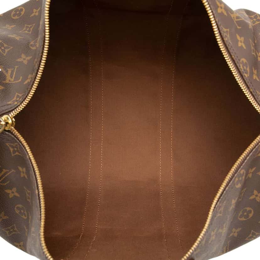 Louis Vuitton Monogram Keepall 45 Brown Fair condition - Model View
