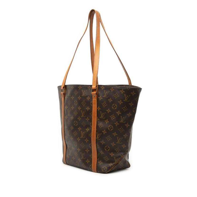 Louis Vuitton Monogram Sac Shopping Brown Fair condition - Back View