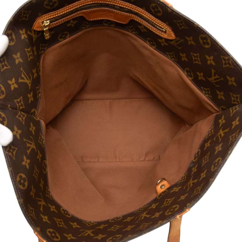 Louis Vuitton Monogram Sac Shopping Brown Fair condition - Model View