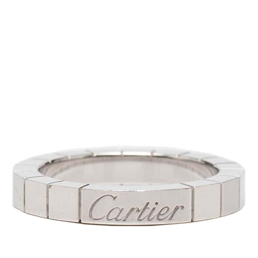 Cartier 18K White Gold Lanieres Ring Silver White Gold Good condition - Front View