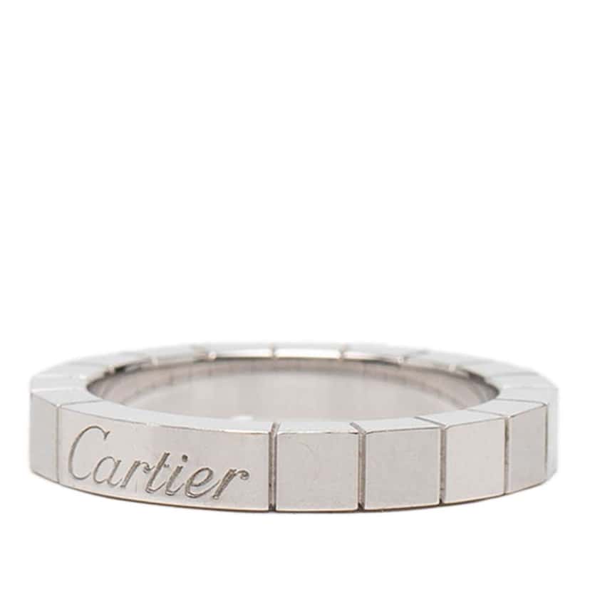 Cartier 18K White Gold Lanieres Ring Silver White Gold Good condition - Back View