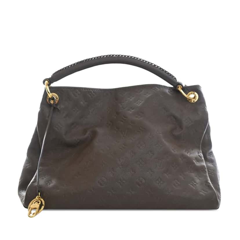 Louis Vuitton Monogram Empreinte Artsy MM Brown Leather Good condition - Front View