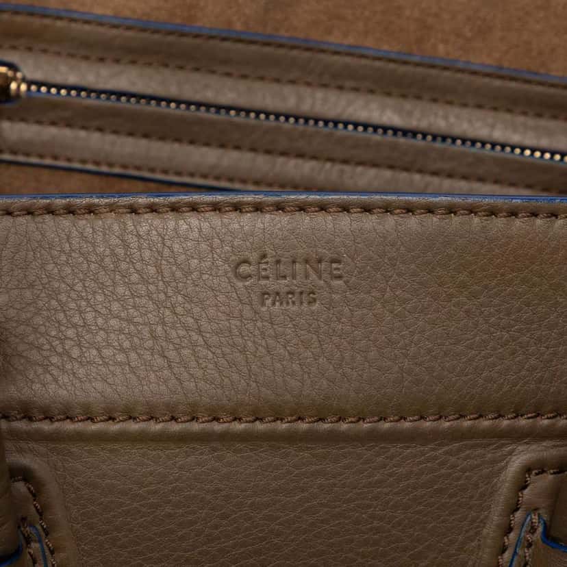 Celine Medium Leather Phantom Luggage Tote Brown Leather Good condition - Box View