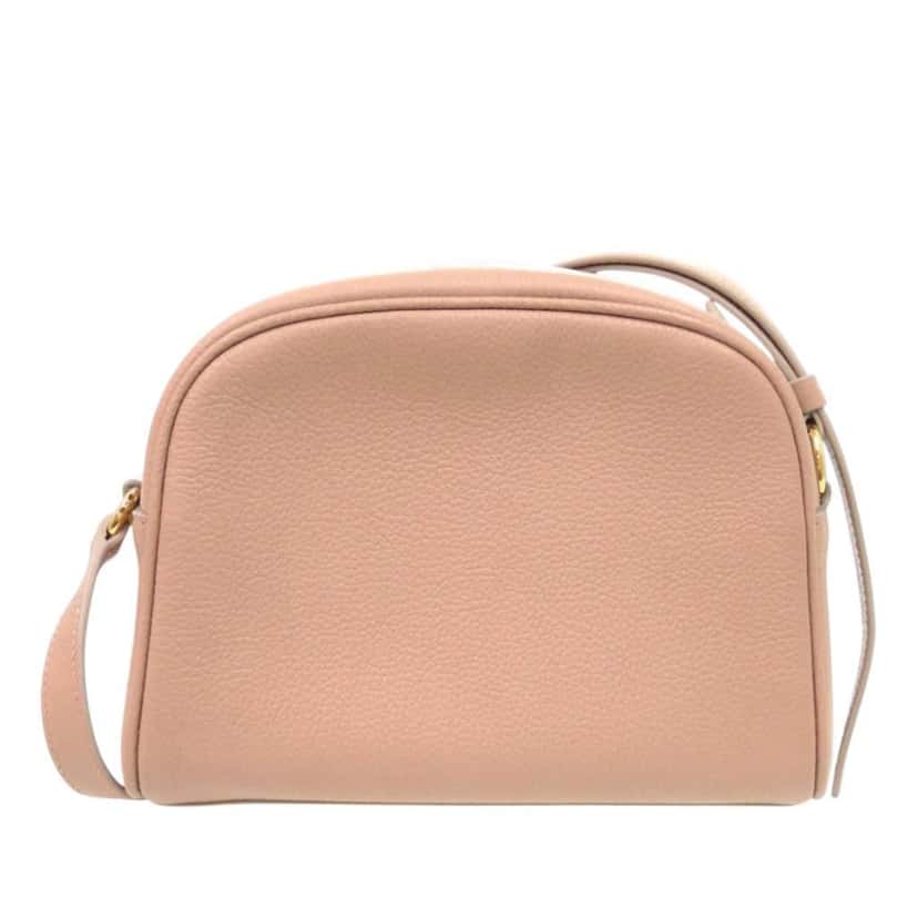 Salvatore Ferragamo Leather Gancini Eram Crossbody Pink Leather Good condition - Back View