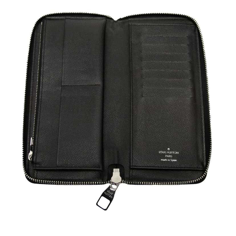 Louis Vuitton Damier Graphite Vertical Zippy Wallet Black Good condition - Model View
