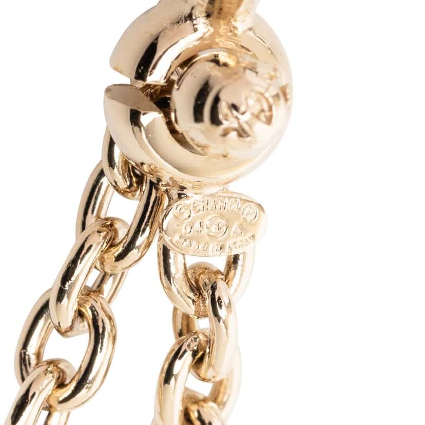 Chanel Resin No 5 Perfume Bottle Bag Charm Gold Good condition - Inside View