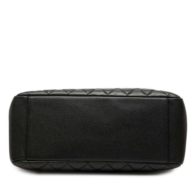 Chanel Caviar Grand Shopping Tote Black Leather Good condition - Inside View