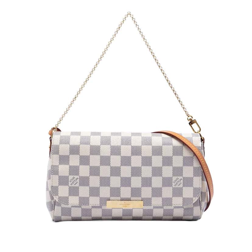 Louis Vuitton Damier Azur Favorite MM White Good condition - Front View