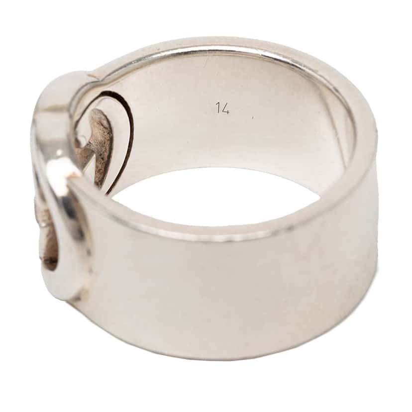 Gucci Sterling Silver Interlocking G Ring Silver Silver Very good condition - Model View