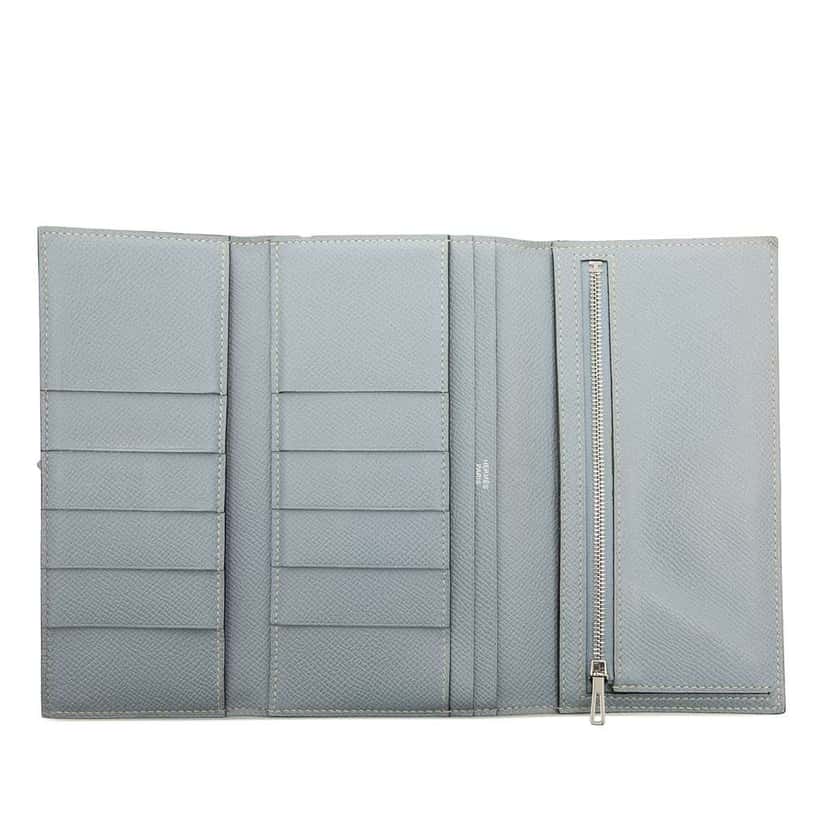 Hermès Bicolor Epsom Bearn Long Wallet Yellow Leather Very good condition - Model View