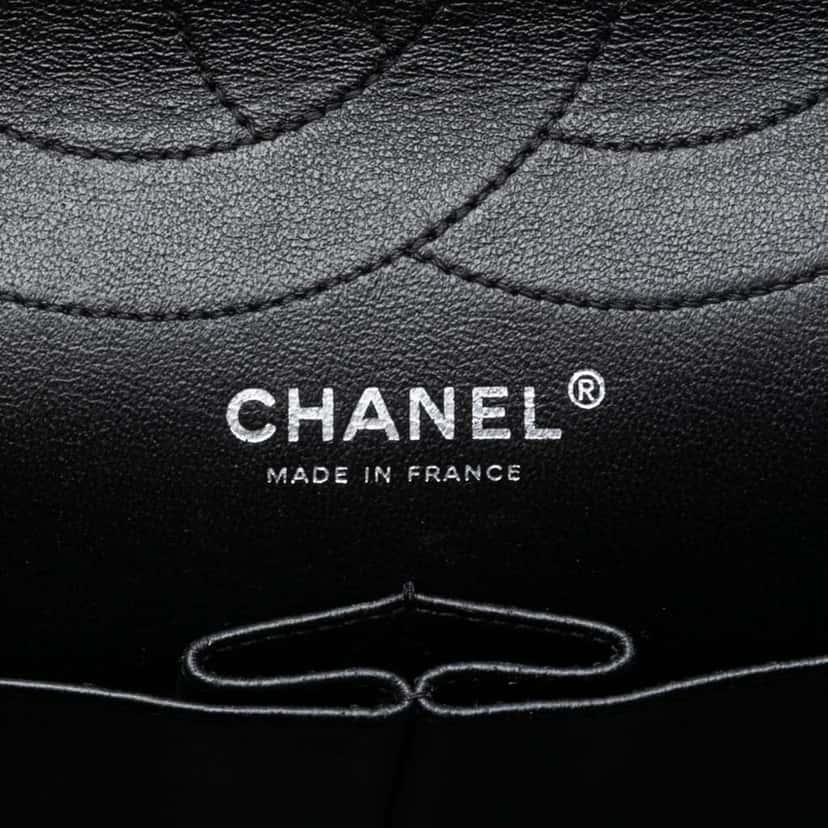 Chanel Quilted Aged Calfskin So Black Reissue 2.55 Double Flap 227 Black Leather Very good condition - Box View