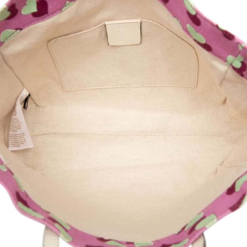 Gucci Kids Canvas Heartbeat Tote Pink Canvas Very good condition - Model View