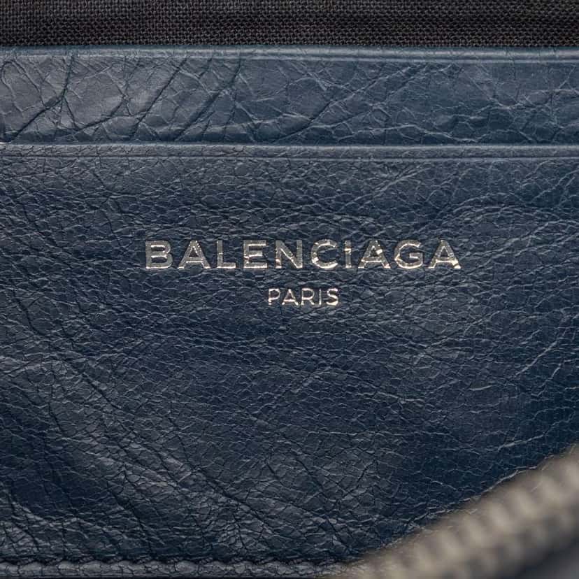 Balenciaga Lambskin Motocross Classic Reporter XS Blue Leather Very good condition - Box View