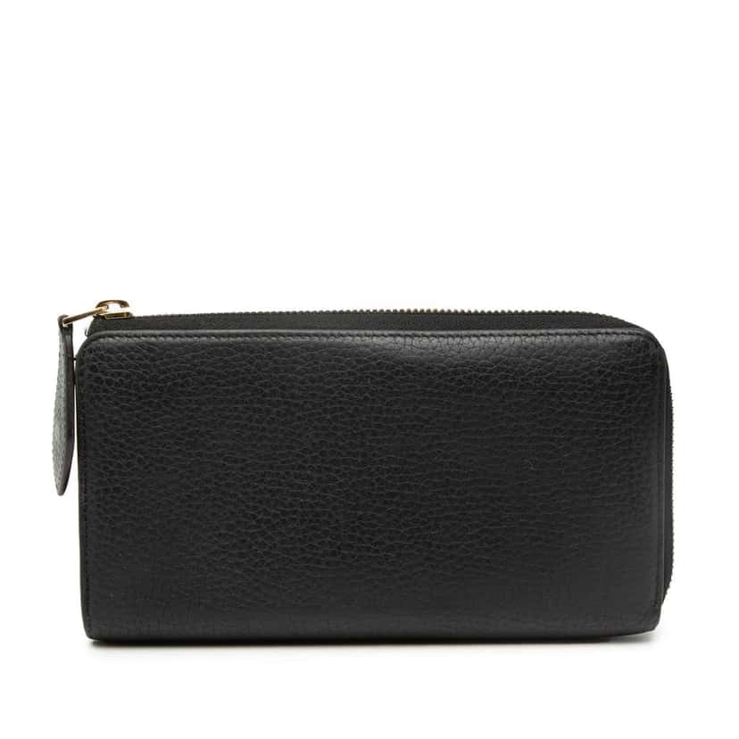 Louis Vuitton Taurillon Comete Zippy Wallet Black Leather Very good condition - Front View