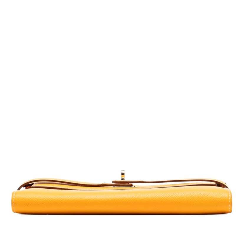 Hermès Epsom Kelly Longue Wallet Yellow Leather Very good condition - Inside View