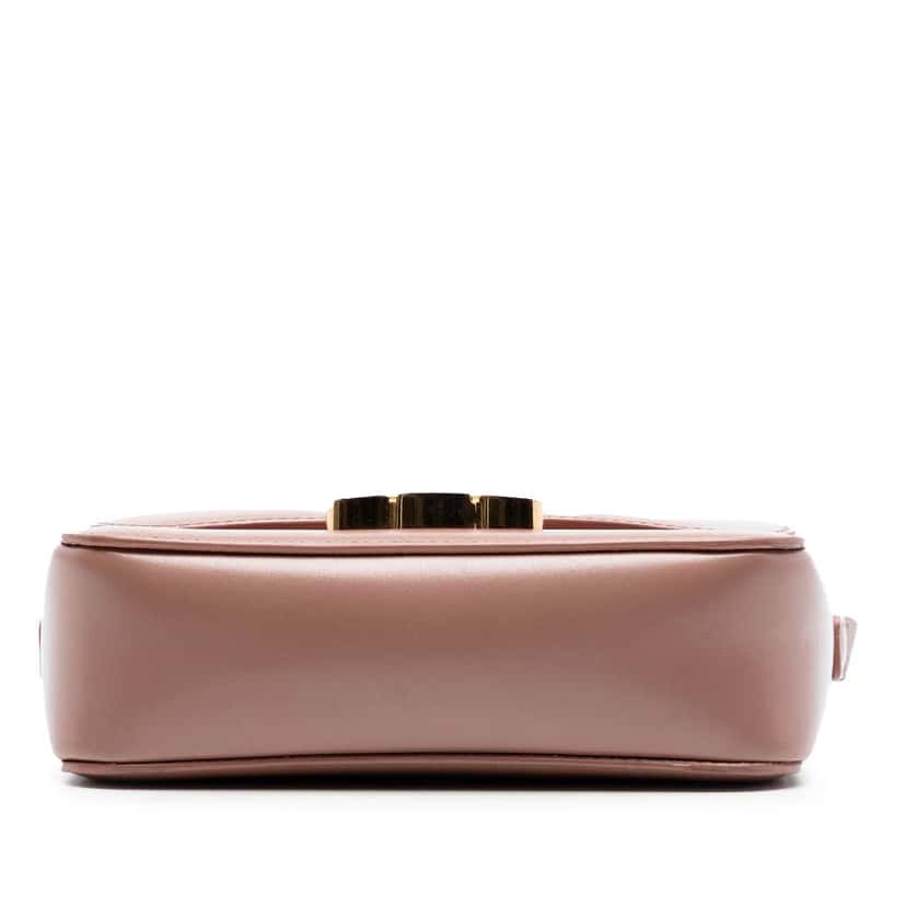 Celine Teen Shiny Calfskin Triomphe Crossbody Pink Leather Very good condition - Inside View