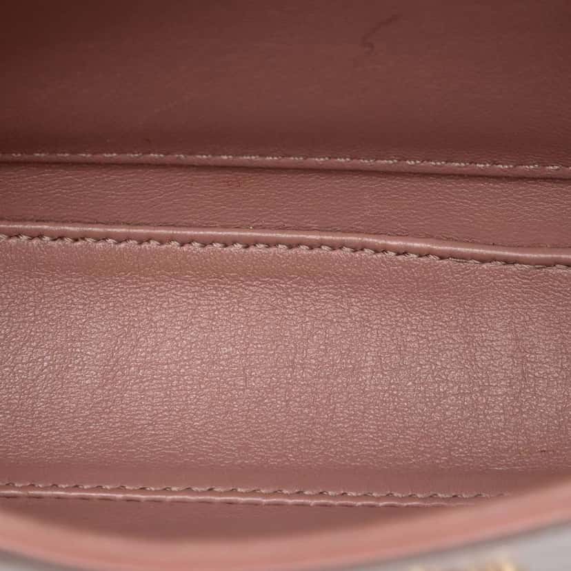 Celine Teen Shiny Calfskin Triomphe Crossbody Pink Leather Very good condition - Model View