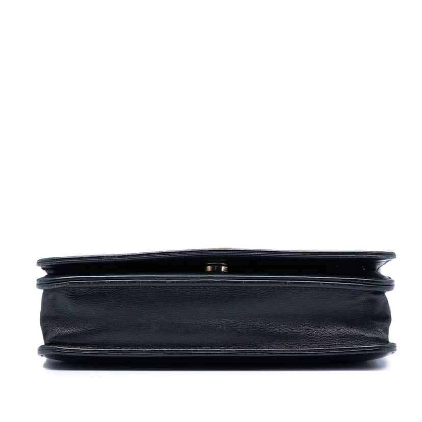Chanel Quilted Aged Calfskin Gabrielle Wallet On Chain Blue Leather Very good condition - Inside View
