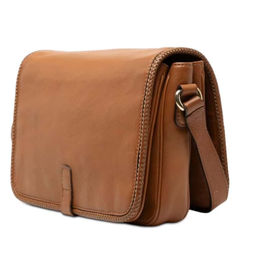 Gucci Leather Marrakech Crossbody Brown Leather Very good condition - Back View