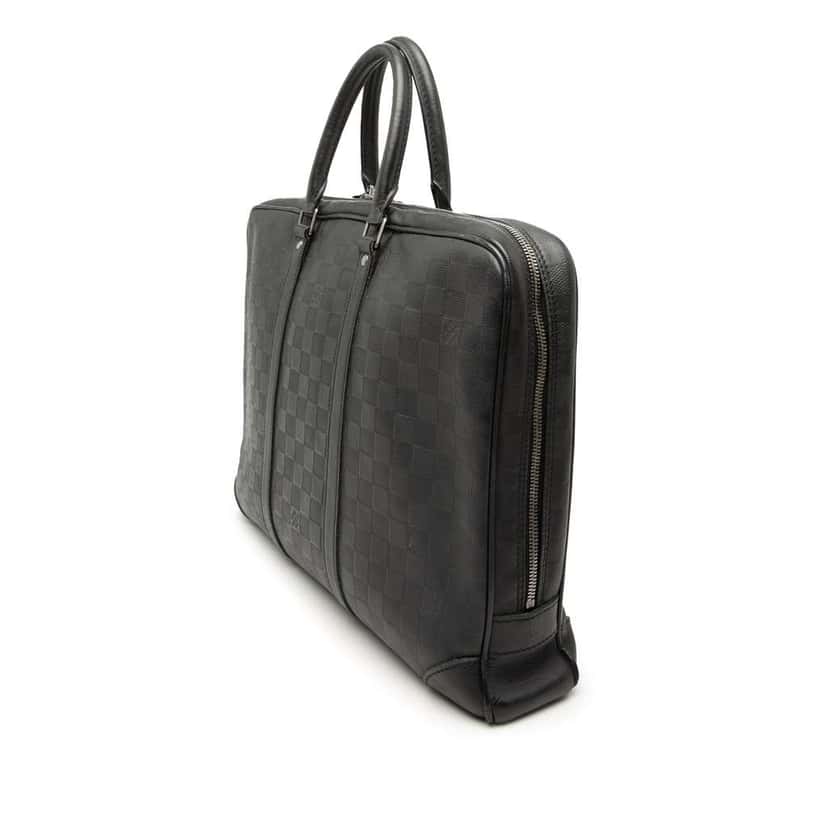 Louis Vuitton Damier Infini Porte-Documents Voyage Black Leather Very good condition - Back View