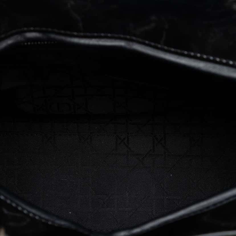 Dior Large Patent Cannage Lady Dior Black Leather Very good condition - Model View
