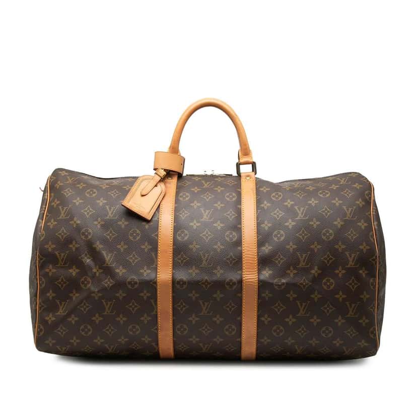 Louis Vuitton Monogram Keepall 55 Brown Very good condition - Front View