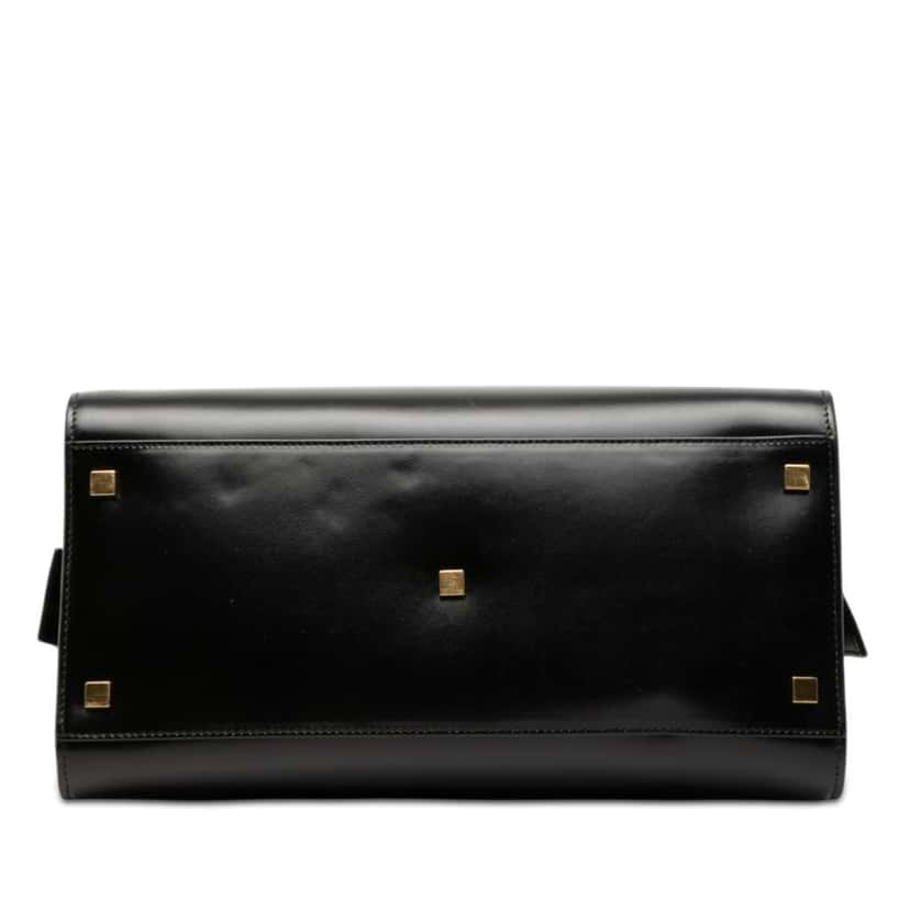 Saint Laurent Medium Smooth Calfskin Monogram Uptown Satchel Black Leather Very good condition - Inside View