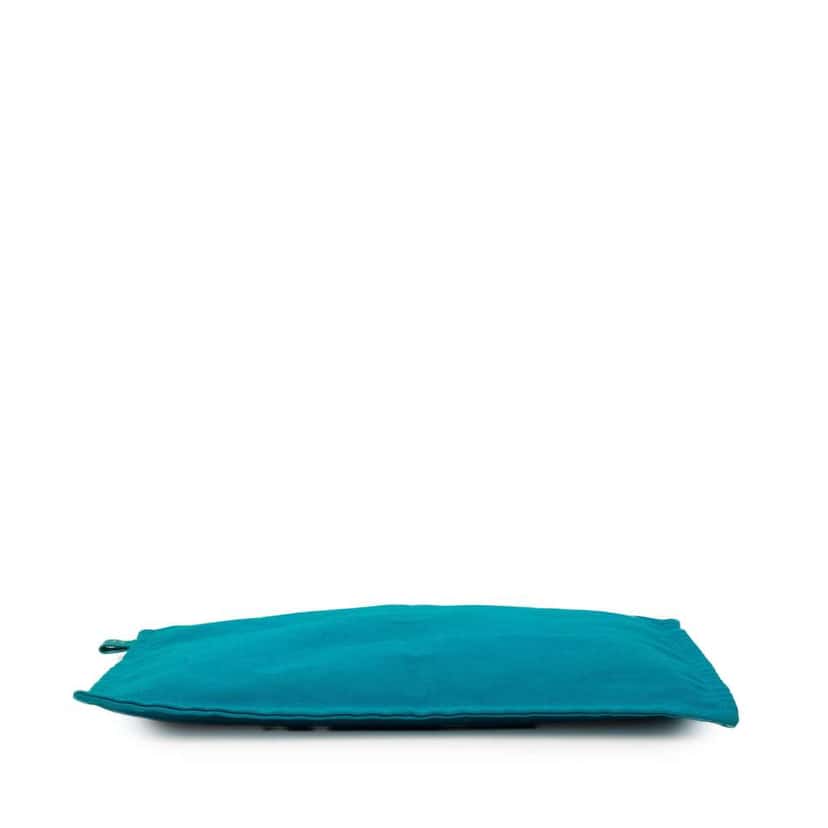 Hermès Toile Bora Bora Zip Pouch GM Blue Canvas Very good condition - Model View