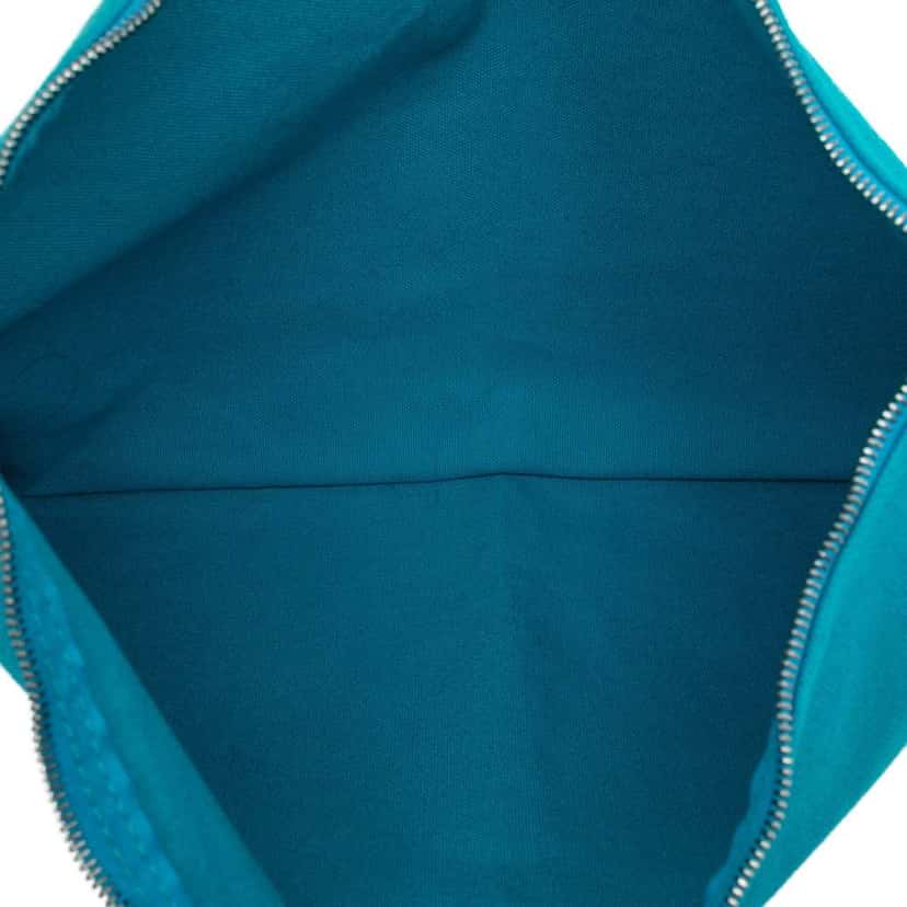 Hermès Toile Bora Bora Zip Pouch GM Blue Canvas Very good condition - Box View