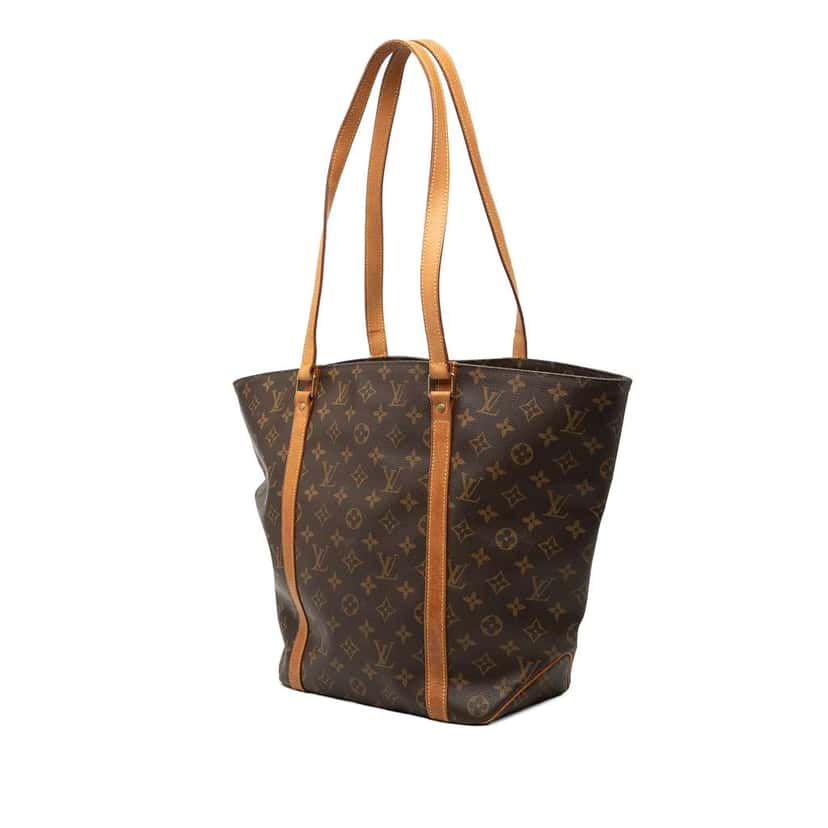 Louis Vuitton Monogram Sac Shopping Brown Very good condition - Back View