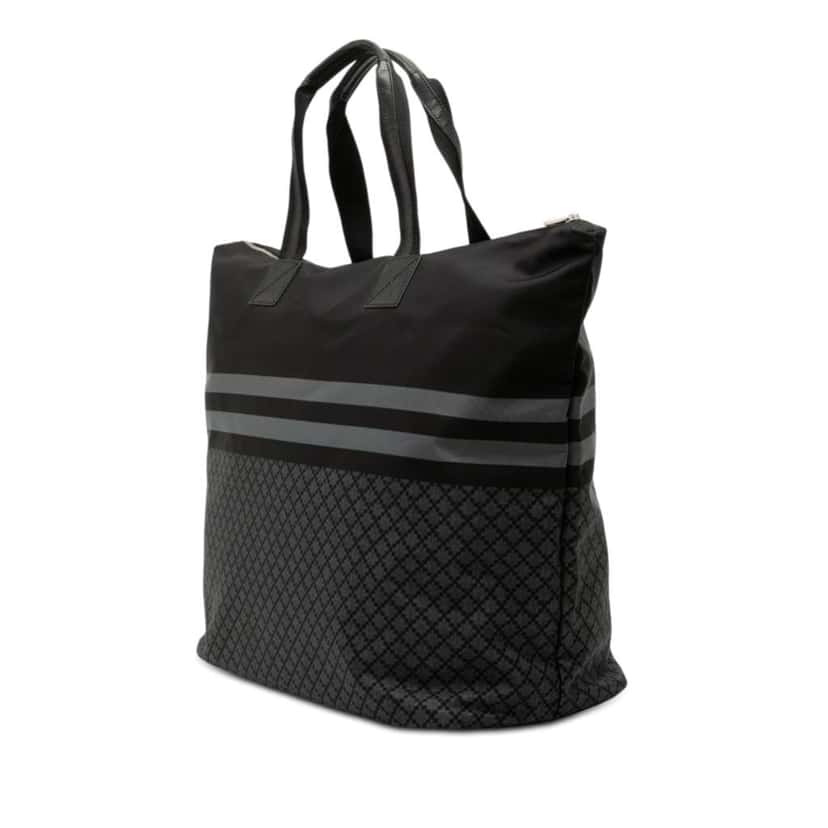 Gucci Diamante Nylon Web Tote Black Very good condition - Back View
